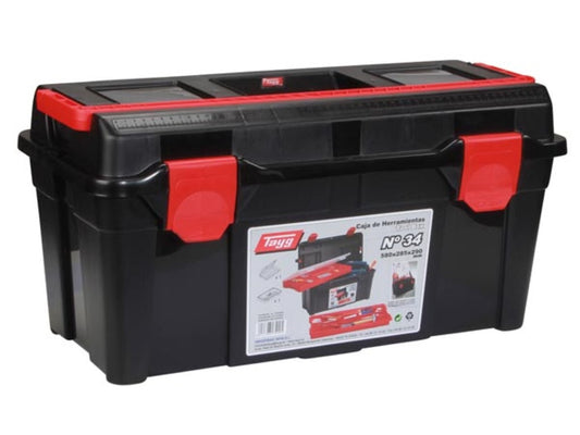 TAYG - Caixa de ferramentas - 500 x 258 x 255 mm - com tabuleiro e caixa - 47,9 L_0
