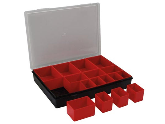 TAYG - Caixa de arrumação - 330 x 247 x 54 mm - 16 compartimentos amovíveis - 4,4 L_0