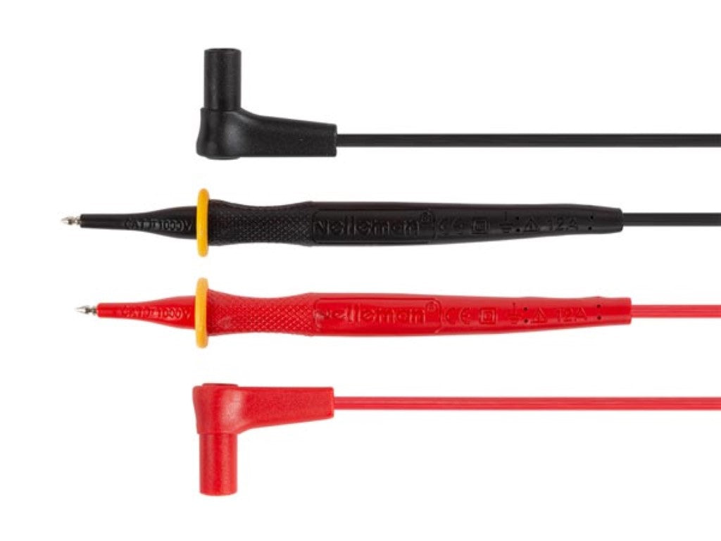 CONJUNTO DE CABOS DE TESTE EM PVC - CAT III 600 V - 12 A - 18 AWG - COMPRIMENTO 70 cm_0