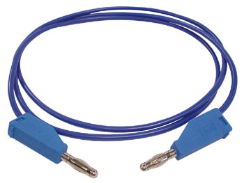 CABOS DE TESTE (TUBO DE BANANA MOLDADO 4mm) / AZUL - 3A-30V_0