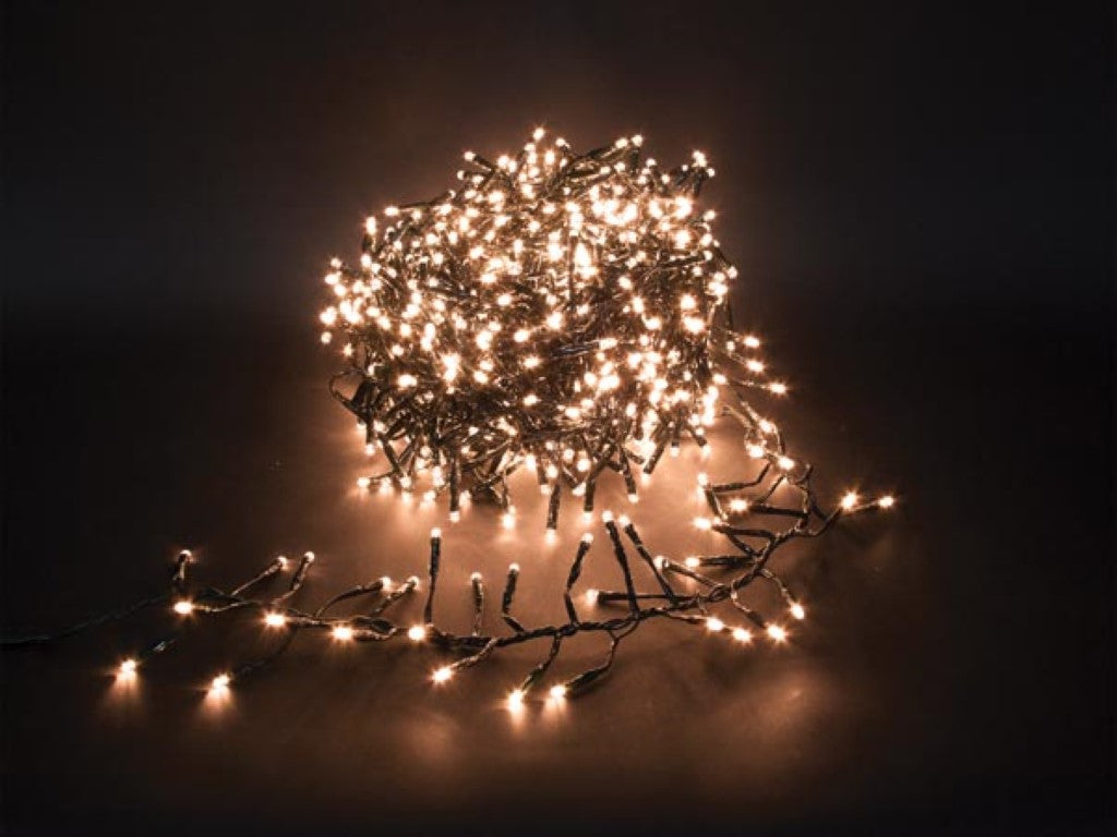 Twistlight LED - 12 m - 1020 lâmpadas brancas do Arizona - fio preto - 31V_0