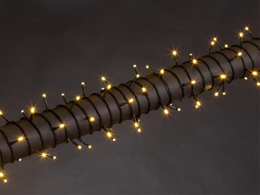STELLA LED - 20 m - 300 lâmpadas branco quente - fio verde - 24 V_0