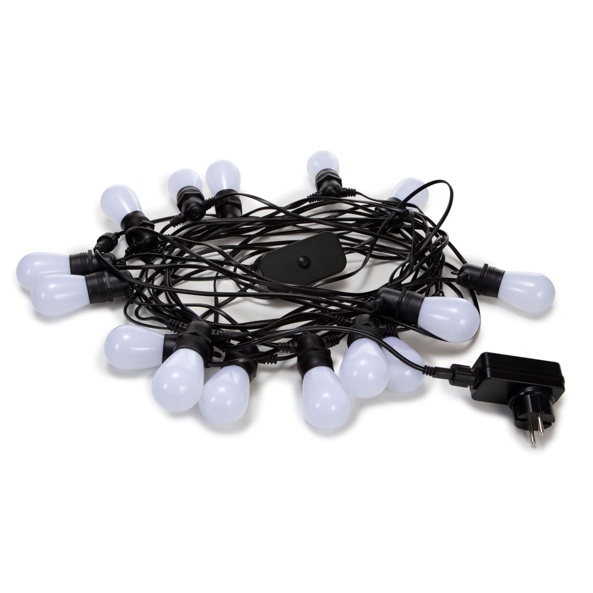 TUYA LED - 15 m - 15 lâmpadas brancas - fio preto - smart_0