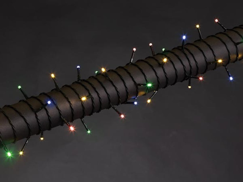 WEGA LED - 12 m - 80 lâmpadas multicoloridas - fio verde - 24 V_0