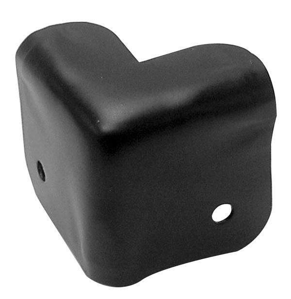 CANTO DO GABINETE DO ALTO-FALANTE, METAL PRETO, 38 x 38 mm x 90° - 8 unidades_0