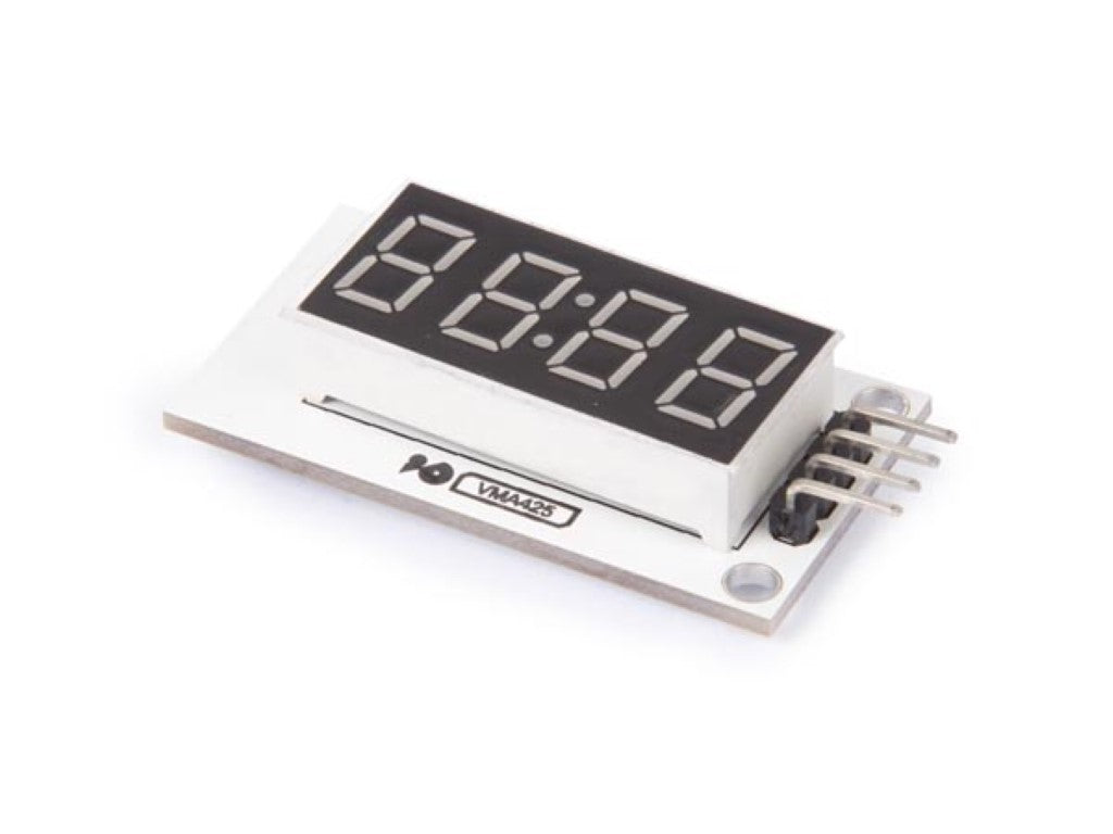 VISOR DE 4 DÍGITOS COM MÓDULO CONTROLADOR (CONTROLADOR TM1637)_0