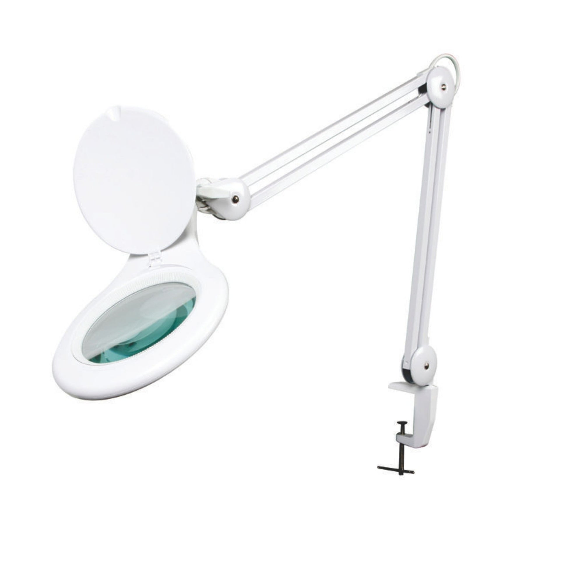 Candeeiro de secretária LED com lupa - 8 dioptrias - 8 W - 60 LEDs - branco_0