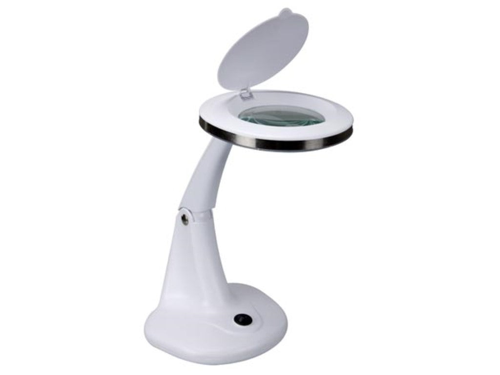 LÂMPADA COM LUPA E LEDs 3 + 12 DIOPTRIAS - 6 W - 30 LEDS - COR BRANCA_0