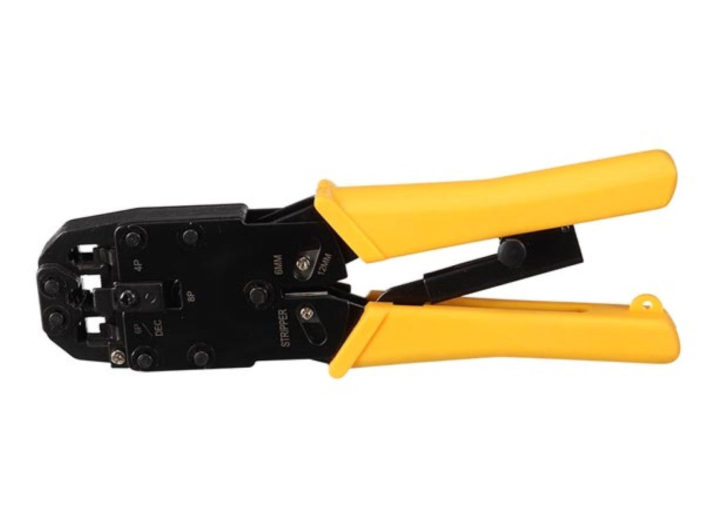 FERRAMENTA DE ENGASTE PROFISSIONAL PARA CONECTORES MODULARES RJ10 - RJ11 - RJ12 - RJ45_0