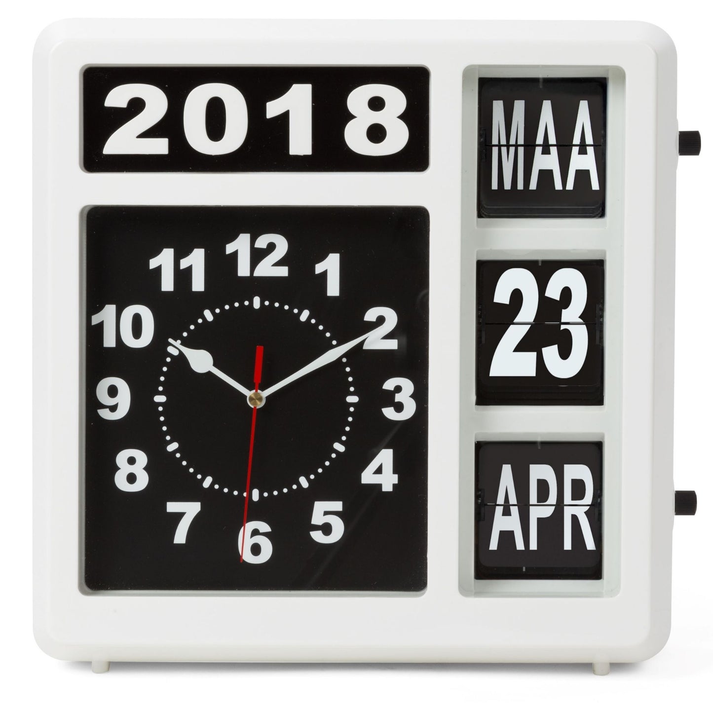 RELÓGIO DE ALETA PARA PAREDE COM CALENDÁRIO - 31 x 31 cm - VERSÃO HOLANDESA_0