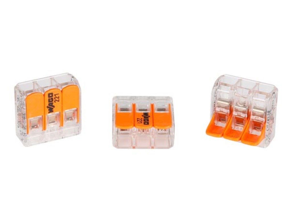 CONECTOR COMPACTO 3 x 0.2 - 4 mm² PARA TODOS OS TIPOS DE FIO_0