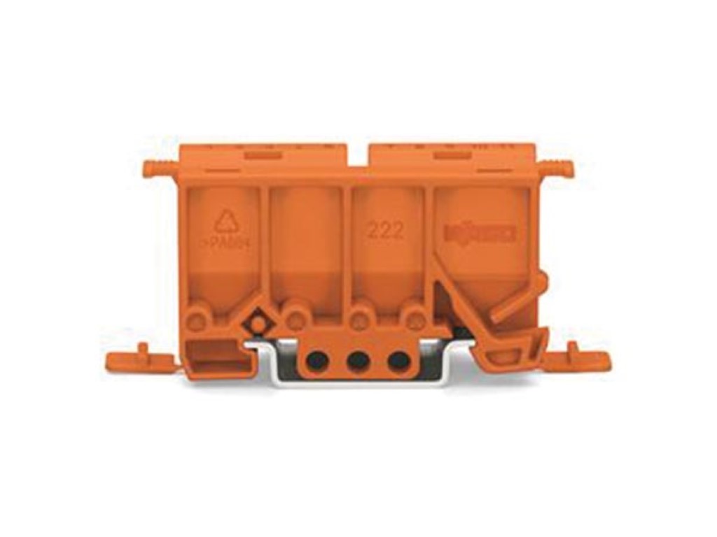 SUPORTE DE FIXAÇÃO PARA CONECTORES COMPACTOS DE 2 A 5 PÓLOS, COR-DE-LARANJA_0