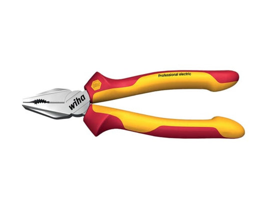Alicate combinado Wiha Profissional elétrico com DynamicJoint® e OptiGrip com gume extra longo em embalagem blister (27418) 180 mm_0