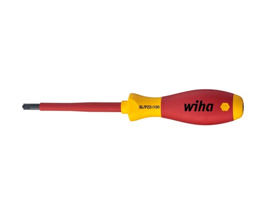 Chave de fenda Wiha SoftFinish® elétrica PlusMinus/Pozidriv (30701) SL/PZ2 x 100 mm_0