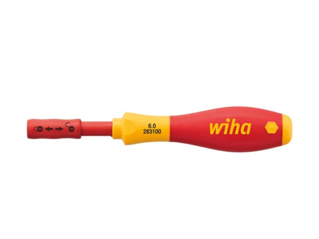Chave de fendas WIHA SoftFinish electric slimVario / Preto / 1608803_0