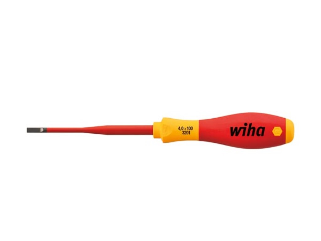 Chave de fenda Wiha SoftFinish® elétrica slimFix com fenda (35392) 6,5 mm x 150 mm_0