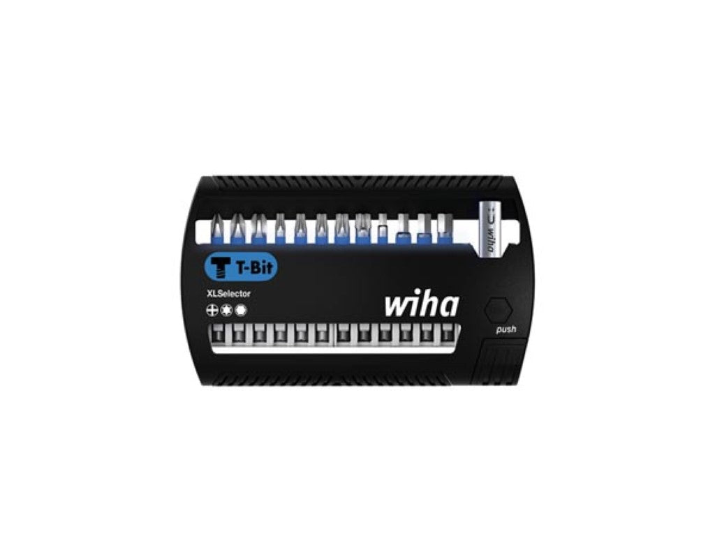 Conjunto de bits Wiha XLSelector T, Phillips de 50 mm, TORX®, hexadecimal 13 peças. 1/4" (41831)_0