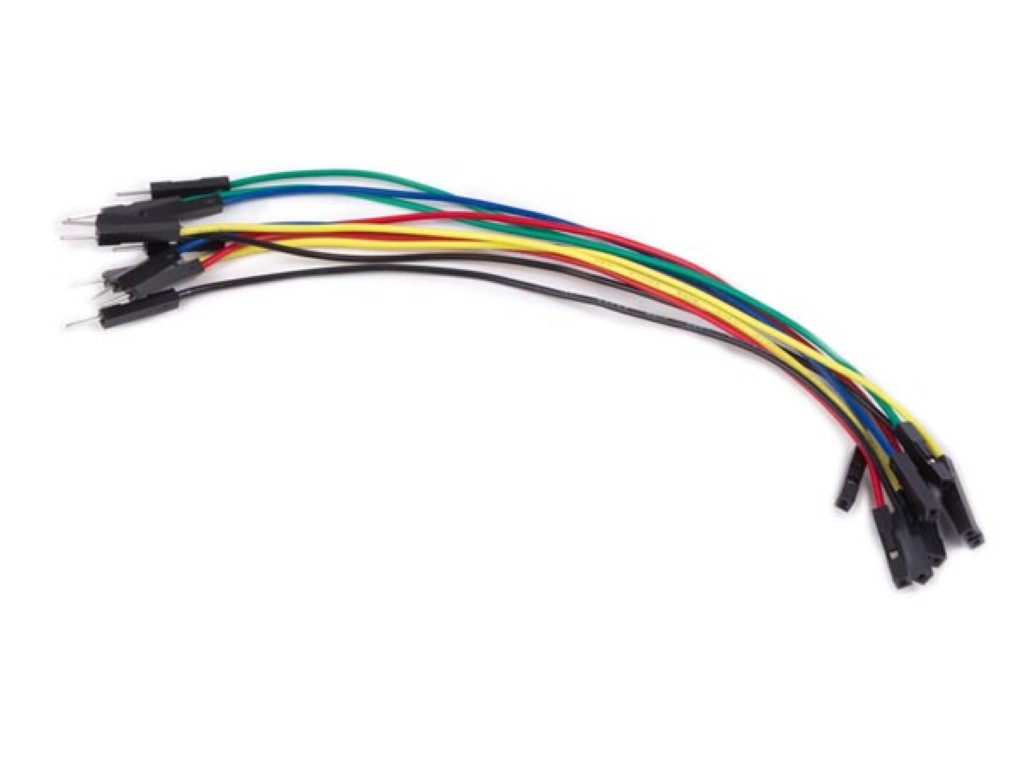 CONJUNTO DE FIOS JUMPER PARA PLACA DE ENSAIO AWG - UM PINO MACHO-FÊMEA - 5.9" (15 cm) - 10 unidades_0