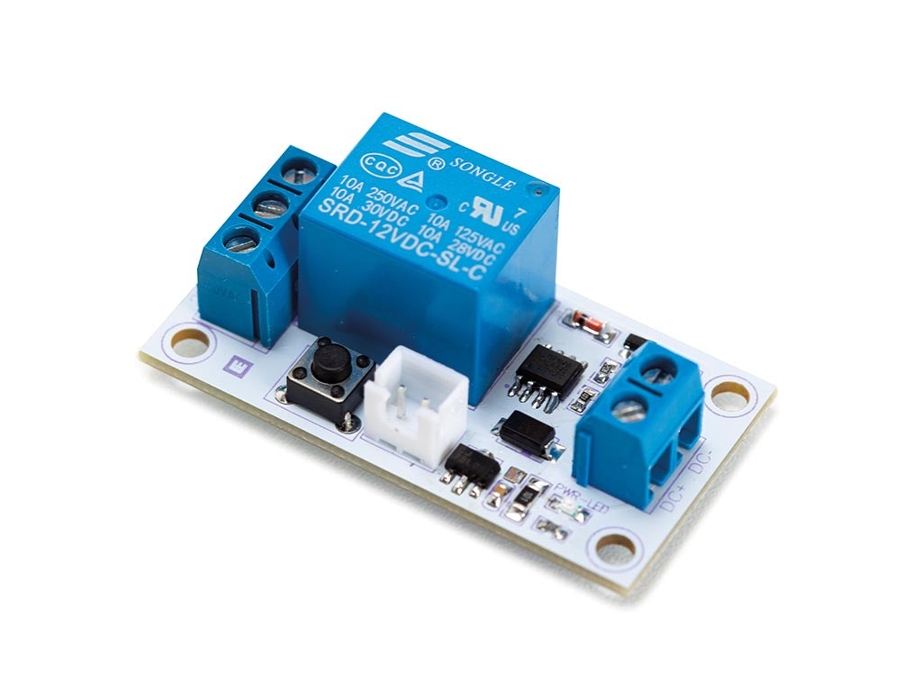 MÓDULO RELÉ BIESTÁVEL DE 1 CANAL COM INTERRUPTOR TÁCTIL DE 12 V_0