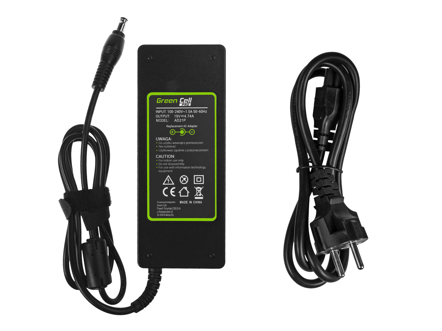 Green Cell PRO Charger / AC Adapter 19V 4.74A 90W for Samsung R510 R522 R525 R530 R540 R580 R780 RV511 RV520 NP350E5C NP350V5C_4