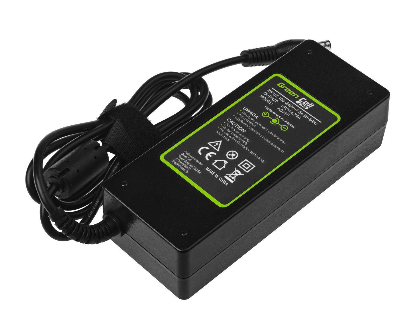 Green Cell PRO Charger / AC Adapter 19V 4.74A 90W for Samsung R510 R522 R525 R530 R540 R580 R780 RV511 RV520 NP350E5C NP350V5C_2